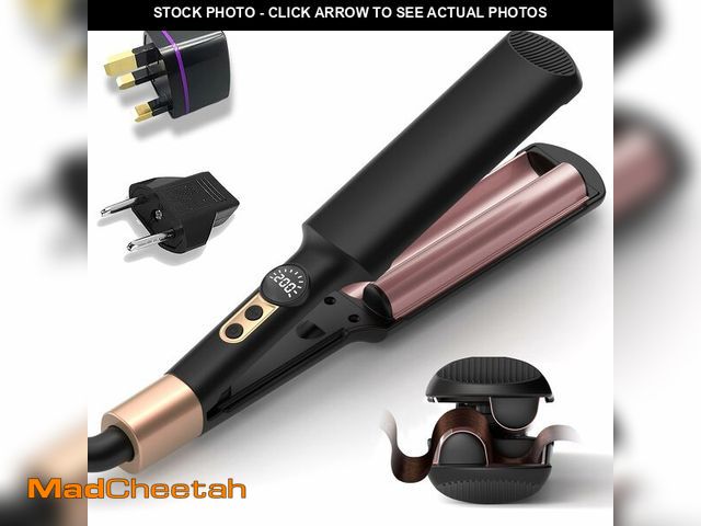 Lot 74-12703616 - Mini Waver Hair Tool Travel Crimper for Women Short Hair 0.4 inch Small Double Barrel S Waver Curlin...