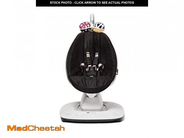 Lot 74-12210472 - 4moms MamaRoo Multi-Motion Baby Swing, Bluetooth Enabled with 5 Unique Motions, Black - UNUSED