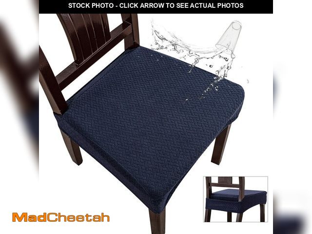Lot 74-14059717 - Genina Waterproof Seat Covers for Dining Room Chair Covers Waterproof Dining Chair Covers (6 PCS-Rea...