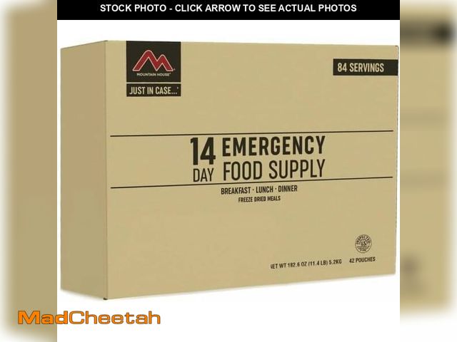 Lot 74-12762229 - Mountain House 14Day Emergency Food Supply, FreezeDried Survival Meal Kit for Disaster Preparedness ...
