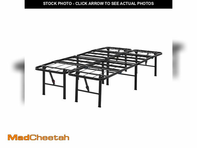 Lot 74-12858614 - Mainstays 14" High Quad Fold Steel Platform Bed Frame, Twin - USED