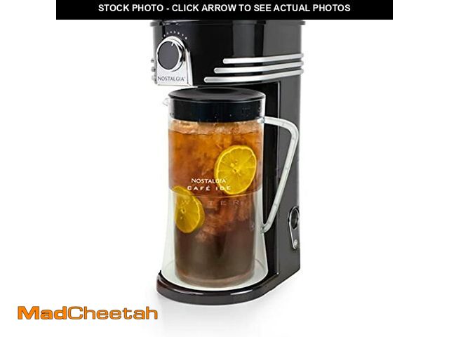 Lot 74-12633259 - Nostalgia 3-Quart Iced Tea &amp; Coffee Brewing System With Double-Insulated Pitcher, Strength Selec...