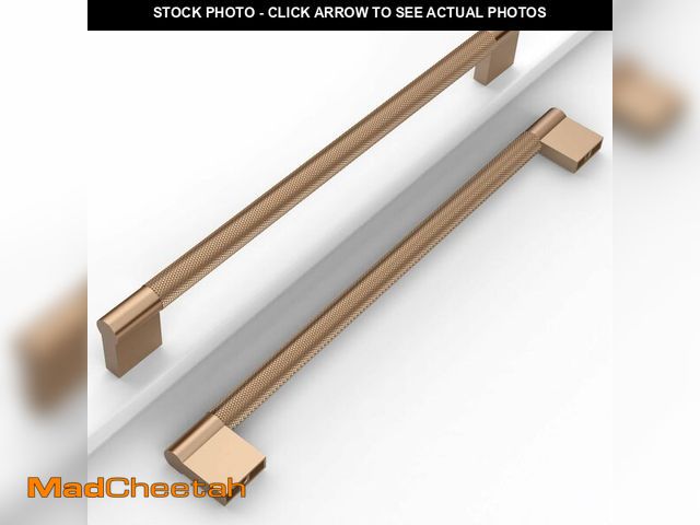 Lot 74-12710670 - Coinkoly 10 Pack 10"(254mm) Champagne Bronze Cabinet Pulls Knurled Kitchen Cabinet Handles Drawer Pu...