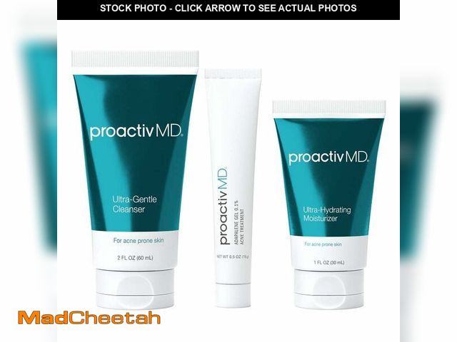 Lot 74-12458086 - Proactiv MD 3-Step Routine, Ultra-Gentle Face Cleanser, 0.1% Adapalene Gel Treatment, Ultra-Hydratin...