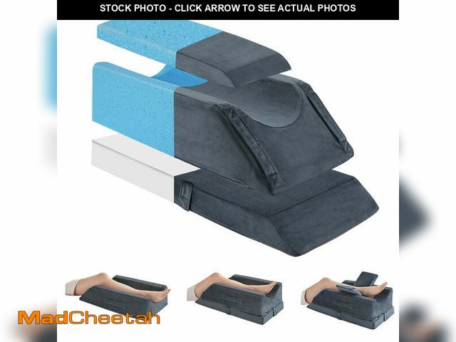 Lot 74-12549833 - XIECUVA 4-Height Adjustable Leg Elevation Pillows for After Surgery, Injuries, or Rest, Memory Foam ...