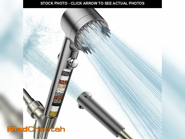 Lot 74-13573665 - PWERAN Filtered Shower Head with Handheld, High Pressure Water Flow and Multiple Spray Modes Shower ...