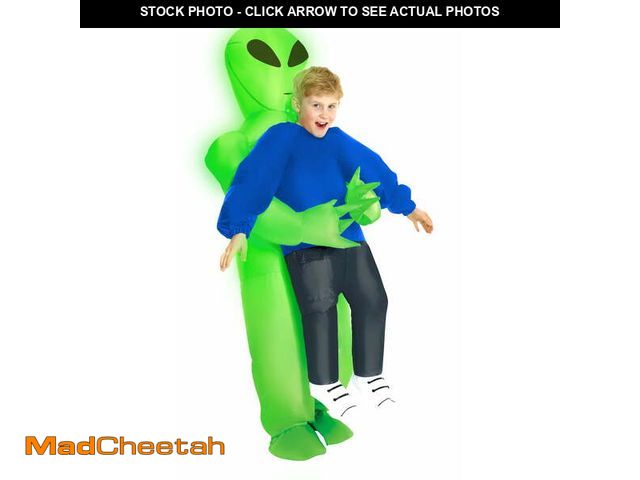 Lot 74-12556334 - Light Up Alien Pick Me Up Inflatable Halloween Costume for Kids, Youth One Size, from Morph Costumes...