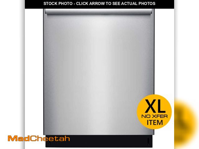 Lot 74-14306761 - (DENTED,DOOR IS LOOSE) JANSKA 24 in. Built-In Tall Tub Top Control Stainless Steel Dishwasher with 6...