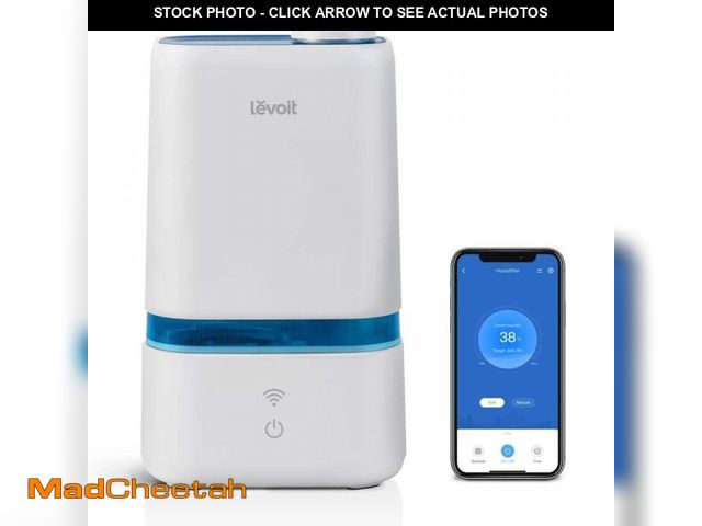 Lot 74-12424766 - LEVOIT 1 Gal. Smart Ultra-Sonic Cool Mist Tabletop Humidifier and Diffuser up to 375 sq. ft. - UNUSE...
