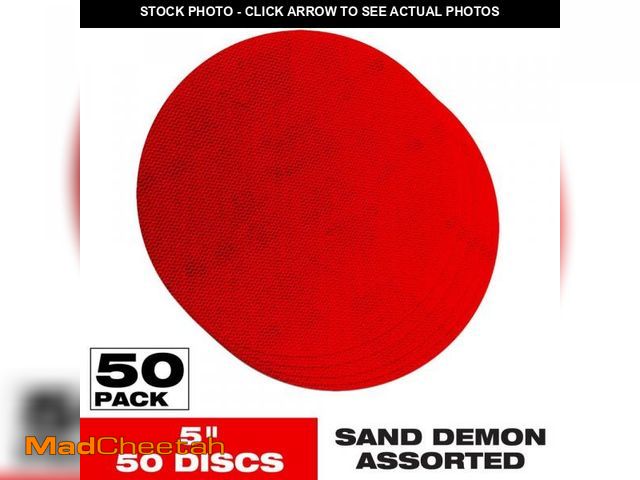 Lot 74-12516781 - DIABLO 5 in. Sand Demon Coated Assorted Disc (50-Pack) DND050ASTH50P - UNUSED