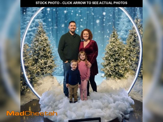 Lot 74-13710542 - SmoothNovelty Giant Winter Snow Globe Photo Booth Props Winter Scene Wonderland Backdrop Christmas S...