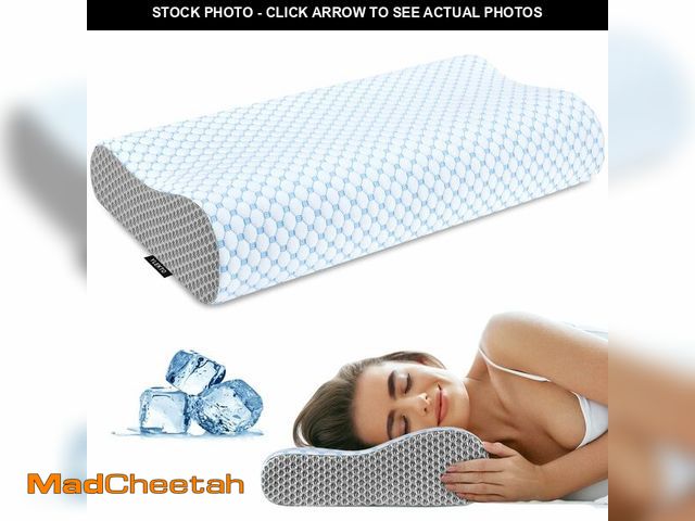 Lot 74-13958988 - Cervical Neck Pillow for Pain Relief, Contour Memory Foam Pillows for Sleeping, Odorless Ergonomic P...