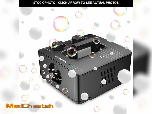 Lot 74-13330705 - Wisdomlit Fog Bubble Machine, 2-in-1 Smoke Bubble Maker, 400W No-Spill Smoke Bubble Blower, 8000+ Co...