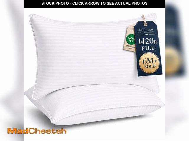 Lot 74-14294949 - Beckham Hotel Collection Bed Pillows King Size Set of 2 - Down Alternative Pillow for Back, Stomach ...