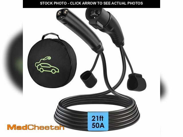 Lot 74-14382704 - LZSTEC NACS Extension Cable Cord, Charging Extension Cable for Tesla, 21ft 50A 240V 12Kw, Compatible...