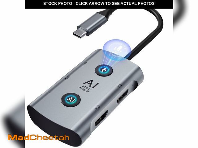 Lot 74-12969033 - AI Language Translator &amp; Voice Transcription Dock, TOPOINT 7-in-1 USB C Hub Laptop Docking Stati...