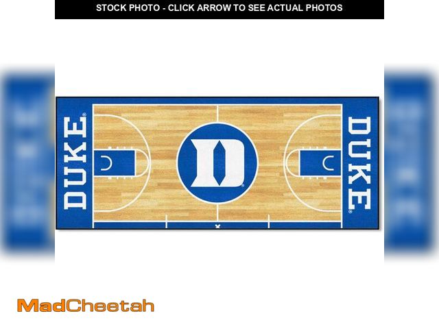 Lot 74-12544021 - FANMATS 8171 NCAA -Duke Blue Devils Basketball Court Runner Rug - 30in. x 72in. | Sports Fan Area Ru...