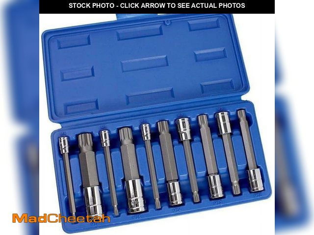 Lot 74-14320665 - NEIKO XZN Metric Triple Square Spline Bit Socket Set (10-Piece) - UNUSED