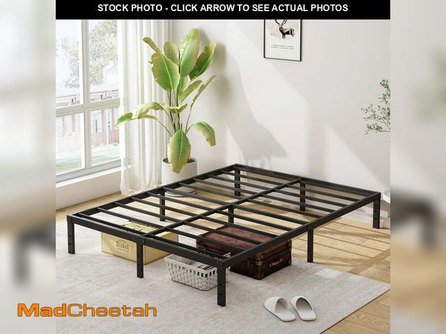 Lot 74-14324363 - Maenizi 10 Inch Full Size Bed Frame Heavy Duty Metal Platform No Box Spring Needed, Easy Assembly No...
