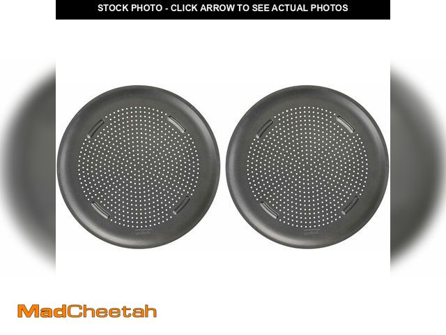 Lot 74-13927088 - GoodCook AirPerfect Nonstick 16" Pizza Pan - Set of 2 - Pizza Trays for Oven, Perforated Round Pizza...