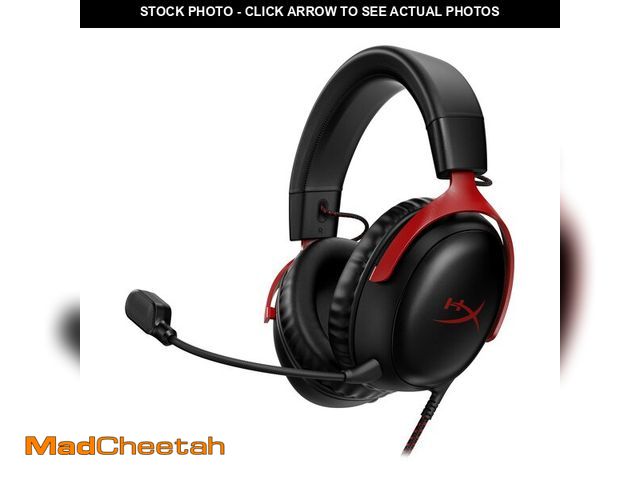 Lot 74-14591219 - HyperX Cloud III ÃÂ¢Ã¢âÂ¬Ã¢â¬Å Wired Gaming Headset, PC, PS5, Xbox Series X|S, Angled 53mm Driv...