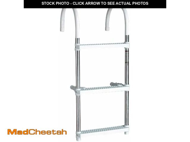 Lot 74-14582100 - Seachoice Aluminum Boarding Ladder, 3 Steps, 15 in. Wide X 36 in. Tall - UNUSED