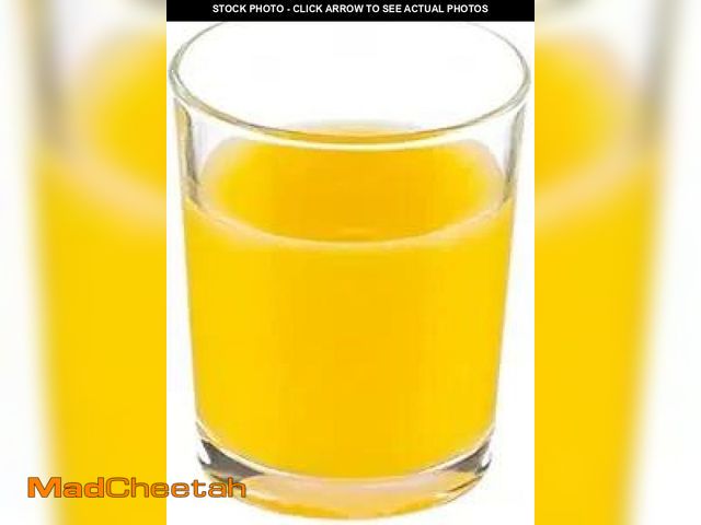 Lot 74-11558516 - Vikko Small Juice Glasses Set of 6 - 6 oz Orange and Fruit Glass Cups, Durable Drinking Tumblers, Di...