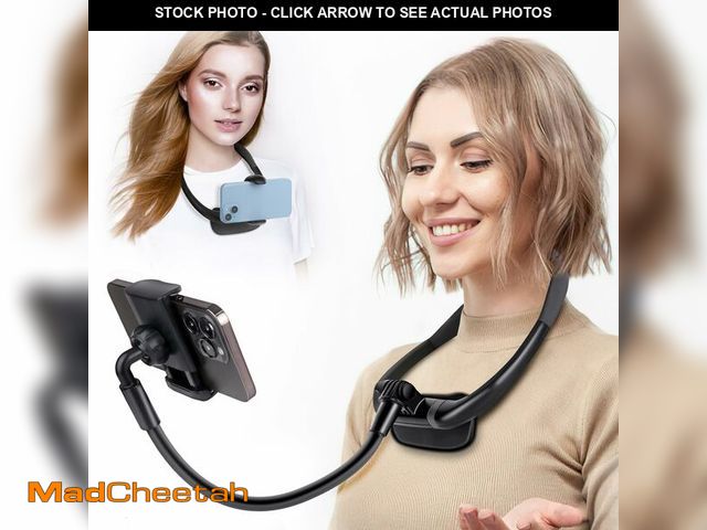 Lot 74-14207243 - Cell Phone Stand, Neck Cell Phone Holder, Hand Free Flexible Gooseneck Phone Holder for Bed, Neck Ph...