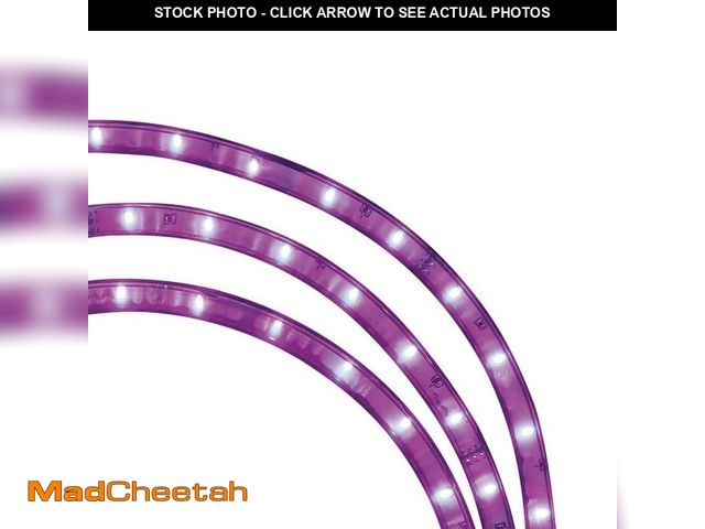 Lot 74-12854704 - EcoSmart 16.4 ft. RGB Color Changing Dimmable Linkable Plug-In LED Outdoor Rope Light with Remote Co...