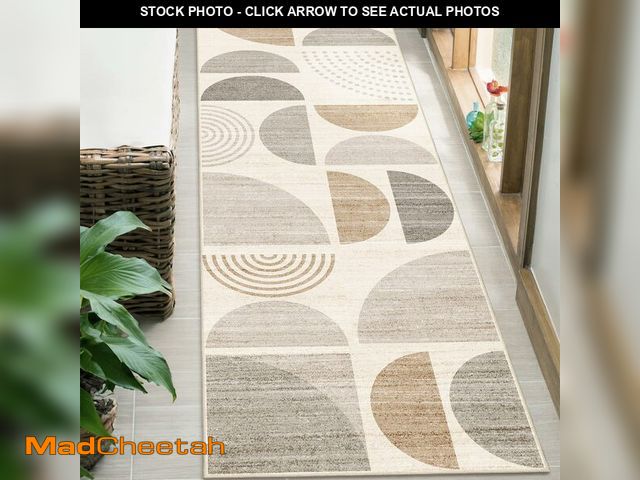 Lot 74-13717824 - MUJOO Boho Runner Rug Washable,2x6 Area Rugs for Hallways Kitchen Bathroom Bedroom Entryway,Non Slip...