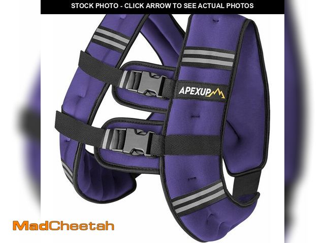 Lot 74-14365314 - APEXUP 25lbs Weighted Vest Men Women, Weight Vest for Women Workout Equipment for Strength Training ...