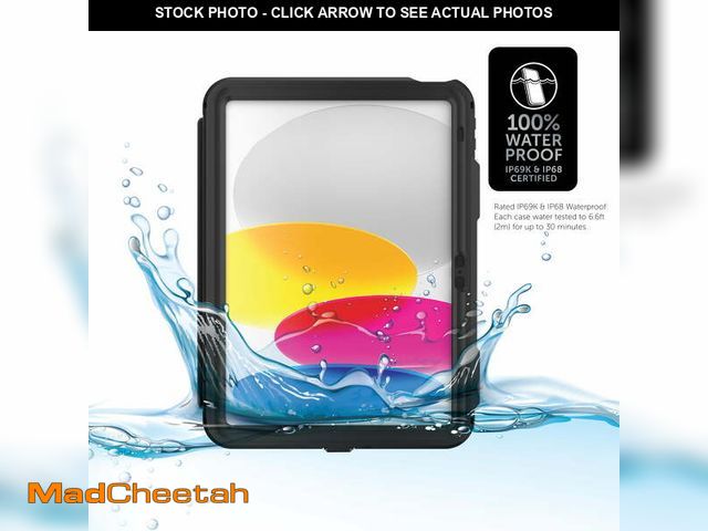 Lot 74-13490834 - Body Glove Tidal Waterproof Tablet Case for iPad (A16) / iPad (10th generation) - Black/Clear - UNUS...