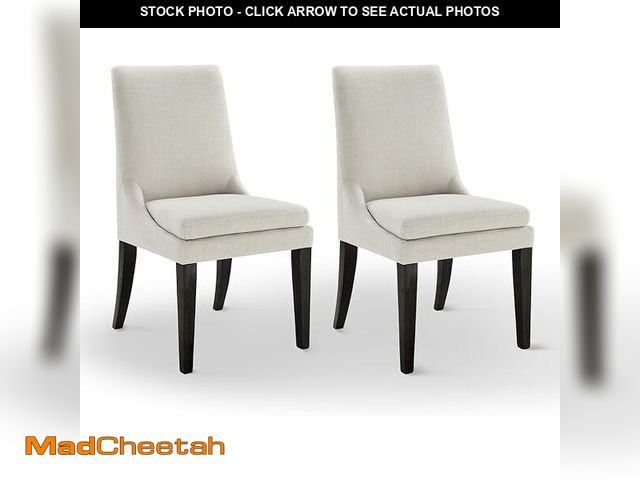 Lot 74-13582443 - Upholstered Dining Chairs Modern Sidechair Performance Fabric High Back Armlesschair for Diningroom ...