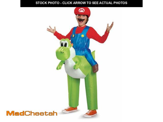 Lot 74-12717484 - Super Mario Bros. Mario Riding Yoshi Inflatable Costume, Officially Licensed Super Mario Bros Costum...