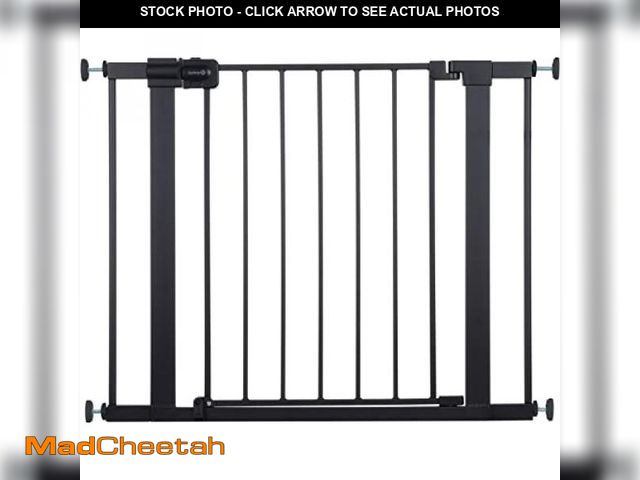 Lot 74-12399300 - Safety 1st Easy Install 28'' Walk Thru Gate, Fits Between 29'' and 38'', Black, 1-Pack,(GA105CBLK) -...