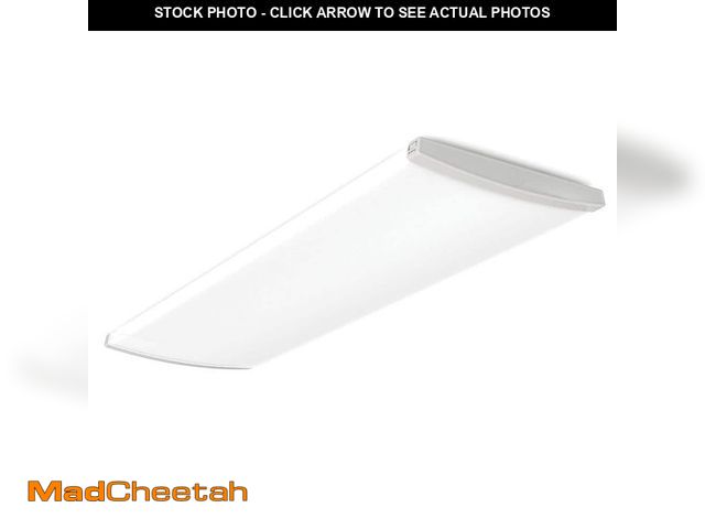 Lot 74-12887039 - Lithonia Lighting Contractor Select TRUW Adjustable Lumen Integrated LED White Wraparound Light Fixt...