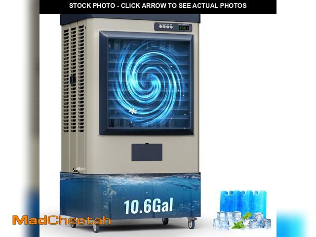 Lot 74-12207164 - KEGIAN 4800CFM Swamp Cooler, 41" Evaporative Air Cooler with Continuous Auto Fill, 3 Speeds, 120ÃÂ°...
