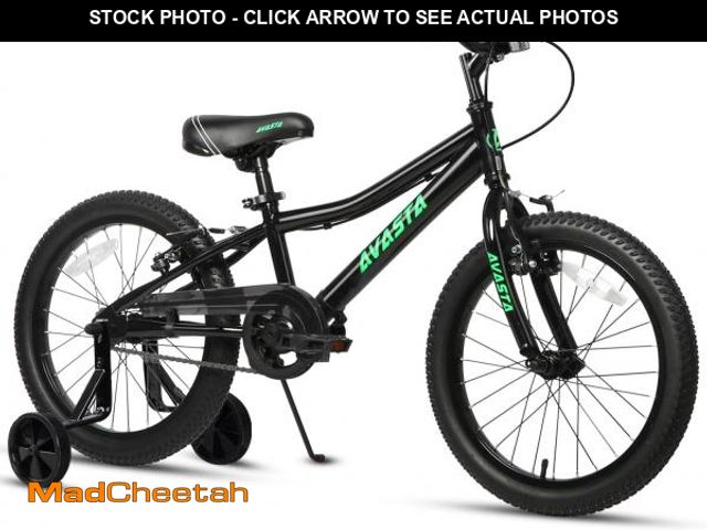 Lot 74-12167091 - AVASTA Bilbo 18 Inch Kids Bike for Boys Girls 5 6 7 8 Years Old, Retro Style High Carbon Steel Bicyc...
