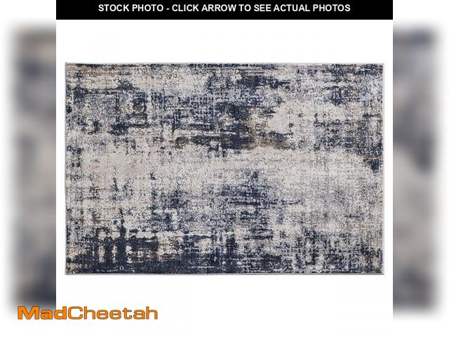 Lot 74-12526381 - Better Homes &amp; Gardens Navy Abstract Indoor Area Rug, 4' x 6' - USED