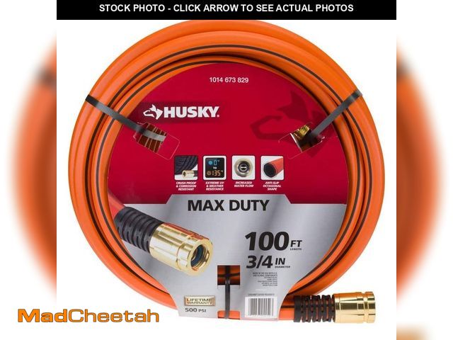 Lot 74-14074022 - Husky 3/4 in. Dia x 100 ft. Husky Max Duty Garden Hose - USED
