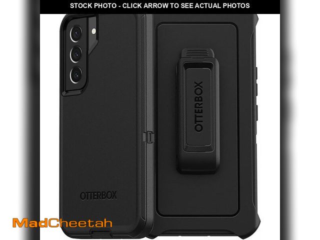 Lot 74-12845052 - OtterBox Galaxy S22 Defender Series Case - Black, Rugged &amp; Durable, with Port Protection, Includ...