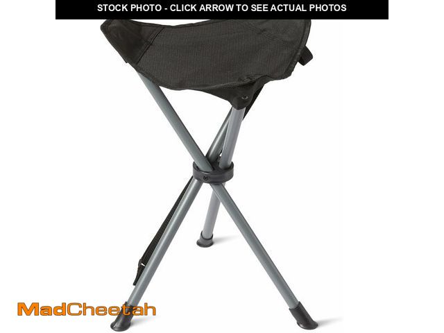 Lot 74-13793829 - Basics Portable Camping Stool, Collapsible, Lightweight, for Hiking, Hunting, Fishing, Black - UNUSE...