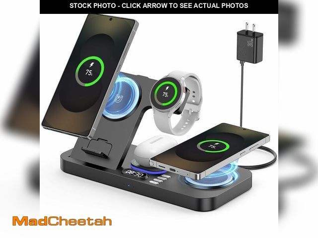 Lot 74-14274485 - YiJYi Magnetic Wireless Charger for Samsung, 6 in 1 for Samsung Charging Station,30W Dual Phone with...