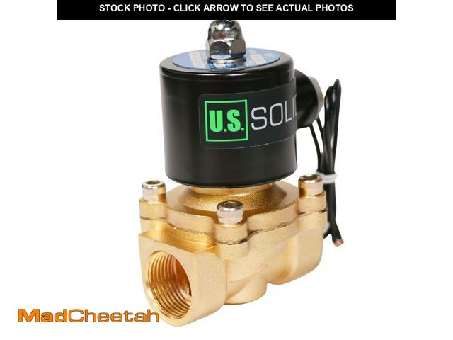 Lot 74-12460429 - U.S. Solid Solenoid Valve - 3/4Ã¢â¬Â Zinc-Alloy 12V DC Solenoid Valve, NBR Seal Normally Closed - ...