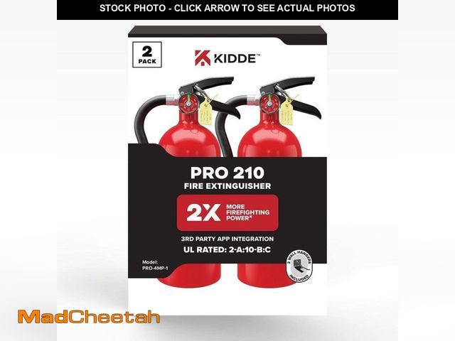 Lot 74-12554313 - Pro 210 Rechargeable 2-A:10-B:C Class ABC 4 lb. Fire Extinguisher 2-Pack 21030924 - UNUSED