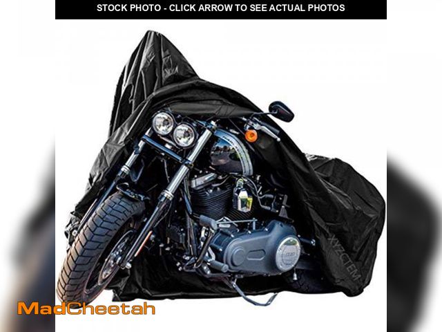 Lot 74-11554233 - New Generation Motorcycle Cover ! XYZCTEM All Weather Black XXXL Large-Heavy Duty Waterproof Outdoor...