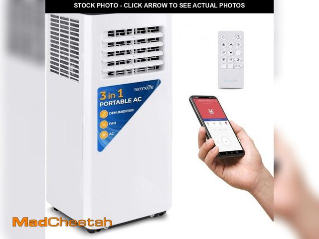 Lot 74-12243781 - SereneLife Small Air Conditioner Portable 10,000 BTU with Built-in Dehumidifier - Portable AC unit f...