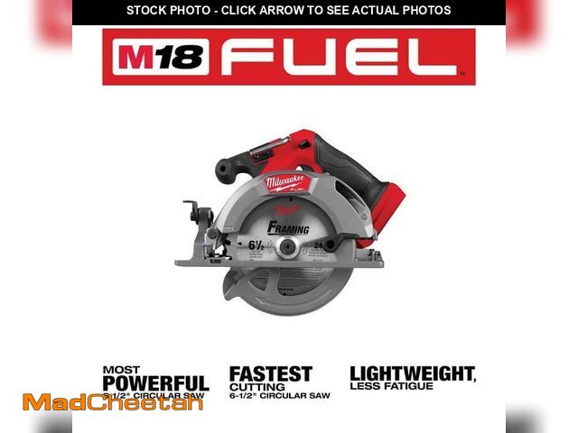 Lot 74-12791055 - Milwaukee M18 FUEL 18V Lithium-Ion Brushless Cordless 6-1/2 in. Circular Saw (Tool-Only) - USED