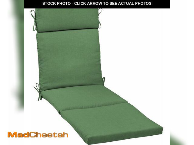 Lot 74-14304574 - Arden Outdoor Chaise Cushion, 21 in x 72 in, Weather-Proof, Rain-Proof, Fade Resistant Patio Cushion...
