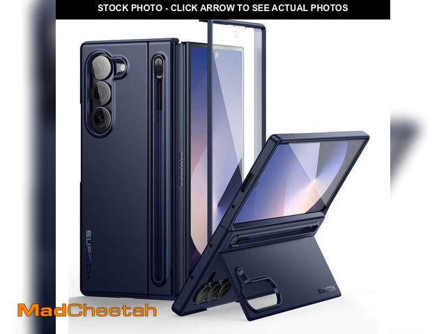 Lot 74-12717524 - SURITCH for Samsung Galaxy Z Fold 6 Case with Kickstand and S Pen Holder [S Pen NOT Included], Phone...